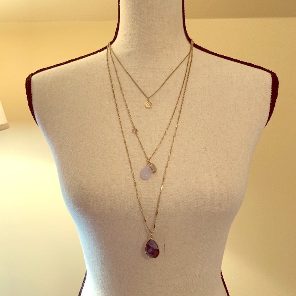 LOFT layered necklace.